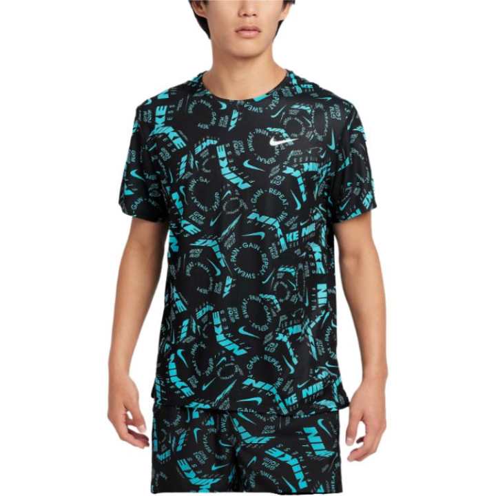 Nike Nike Dri FitMILER Running T Shirt Men's Blue