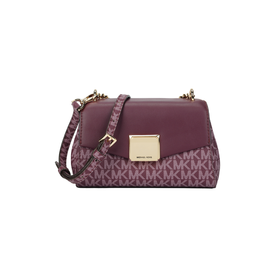 MICHAEL KORS Lita Leather Crossbody Bags Small Women's Fuchsia