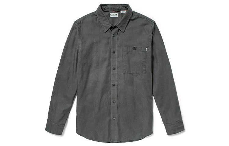 Timberland Shirts Men's Gray Polo Collar Moderate Shirt