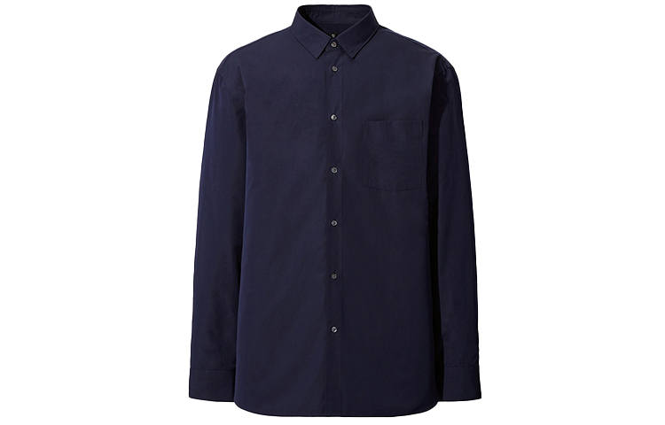 UNIQLO Jil Sander Shirts Men's Navy Blue Moderate Other