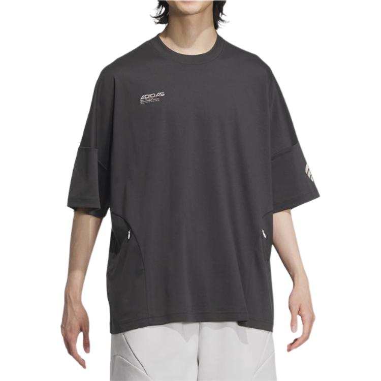 Adidas Adidas T Shirts Men's Black Crew Neck Moderate