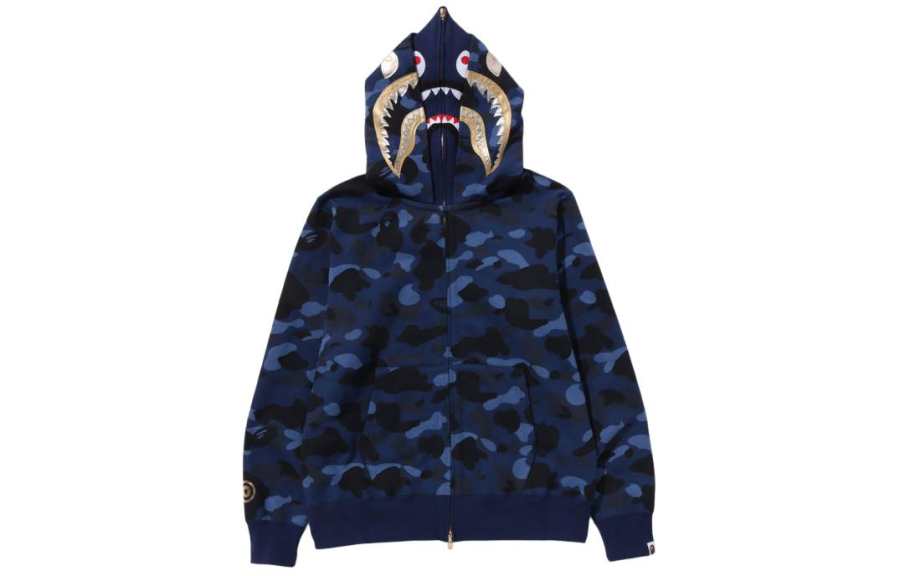 A BATHING APE Bape Color Camo Double Shark Full Zip Hoodie SS24