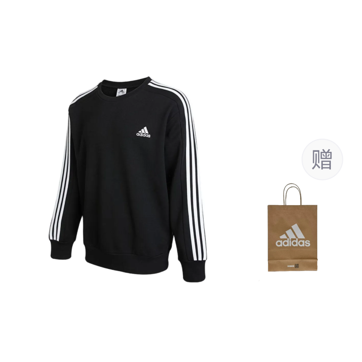Adidas Adidas Sweatshirts Men's Black Crew Neck Moderate