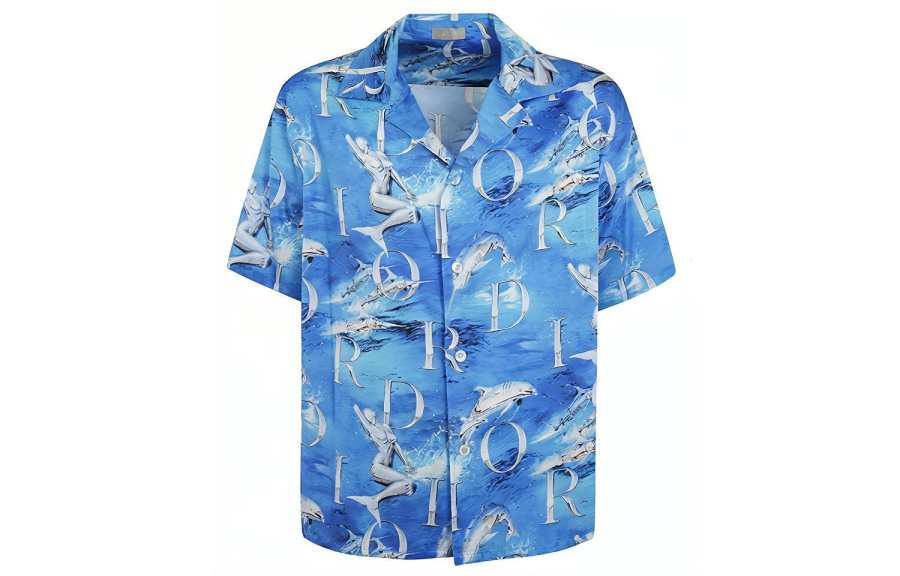 DIOR Quarterly New Products Shirt Men's Blue