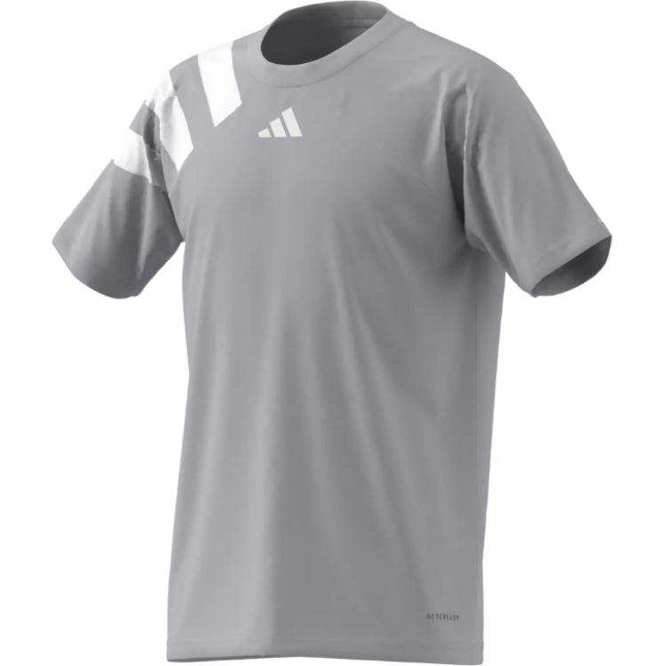 Adidas Adidas T Shirts Men's Gray Crew Neck Moderate Straight Fit