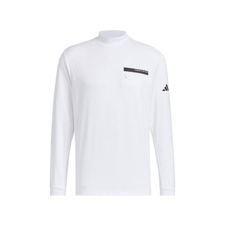 Adidas Adidas T Shirts Men's White Half Turtleneck Moderate
