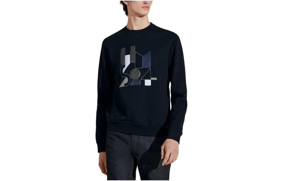 HERMES HERMES SS24 Sweatshirt Men's Marine Blue