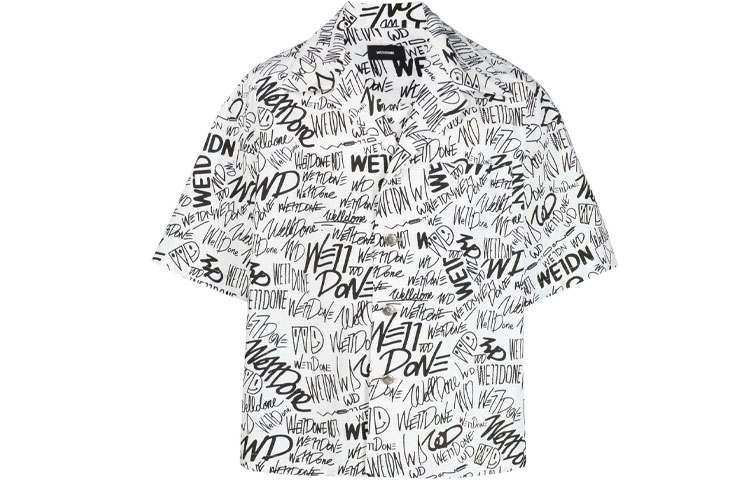 WE11DONE WE11DONE Shirts Unisex White Lapel Moderate Shirt
