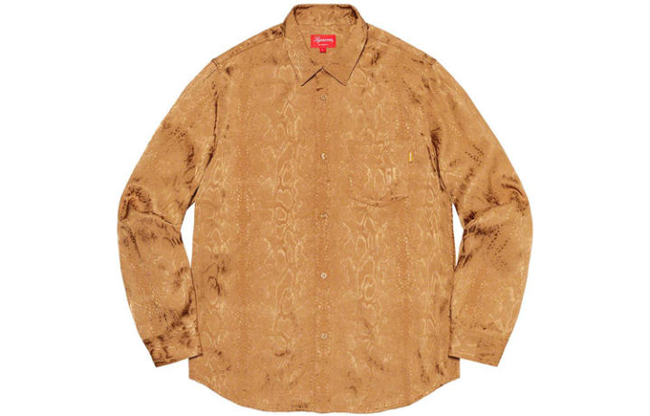 Supreme Supreme Snakeskin Jacquard Shirt