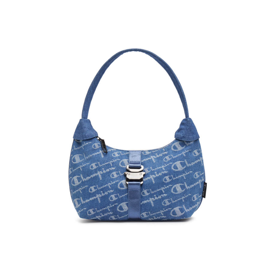 Champion Champion Fabric Backpack Shoulder Bag Unisex Light Blue/Dark Blue Denim