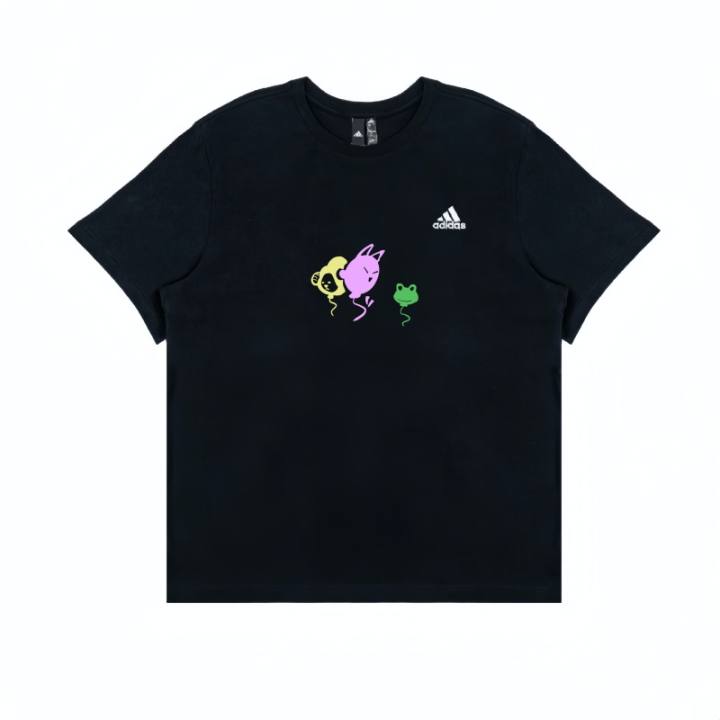 Adidas Adidas T Shirts Unisex Black Crew Neck Moderate