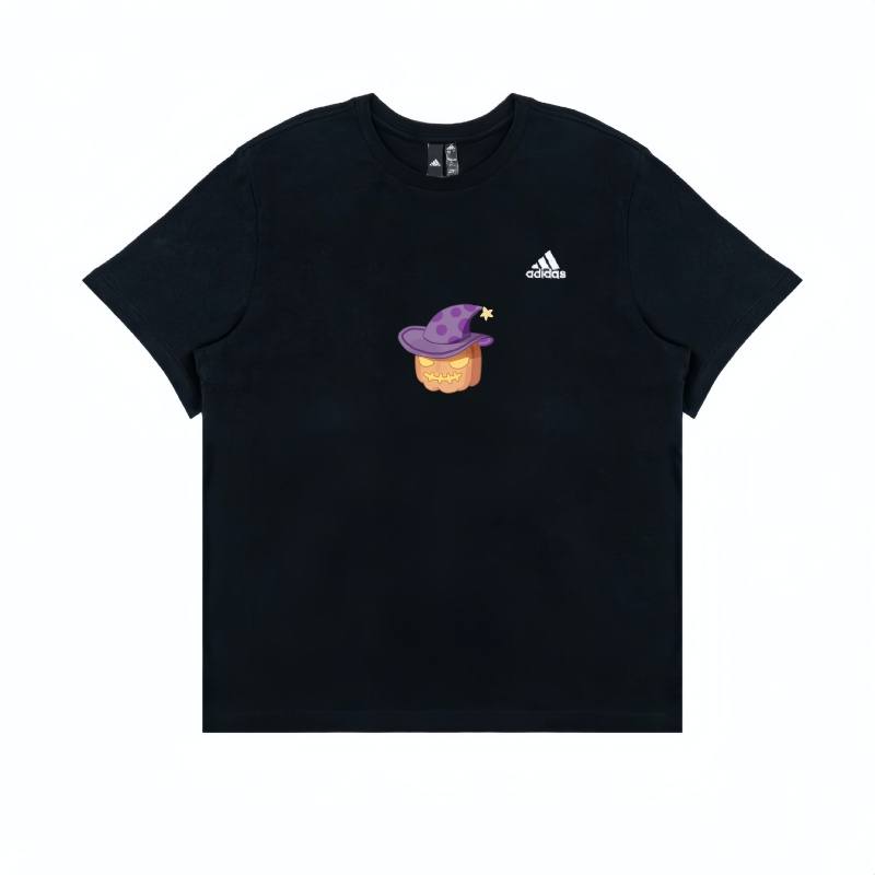 Adidas Adidas T Shirts Unisex Black Crew Neck Moderate Straight Fit