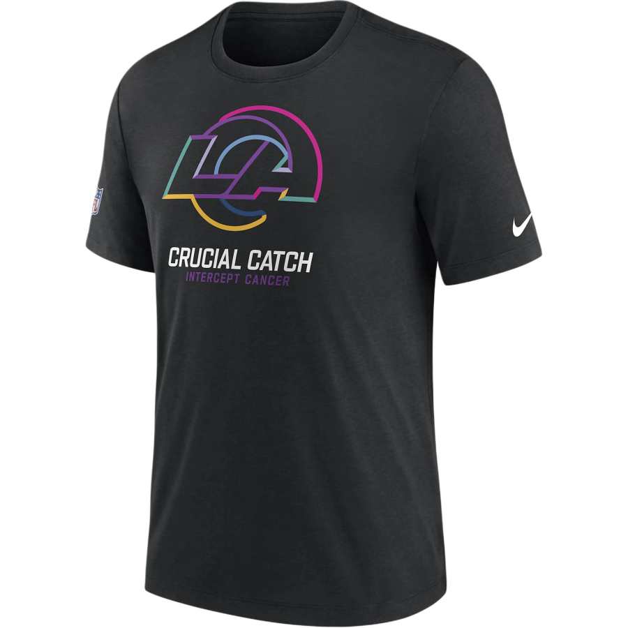 Nike Nike NFL T Shirts Men's Black Crew Neck Moderate Straight Fit