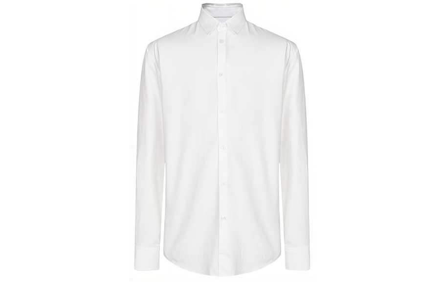 KENZO KENZO Shirts Men's White Stand Collar Moderate Other