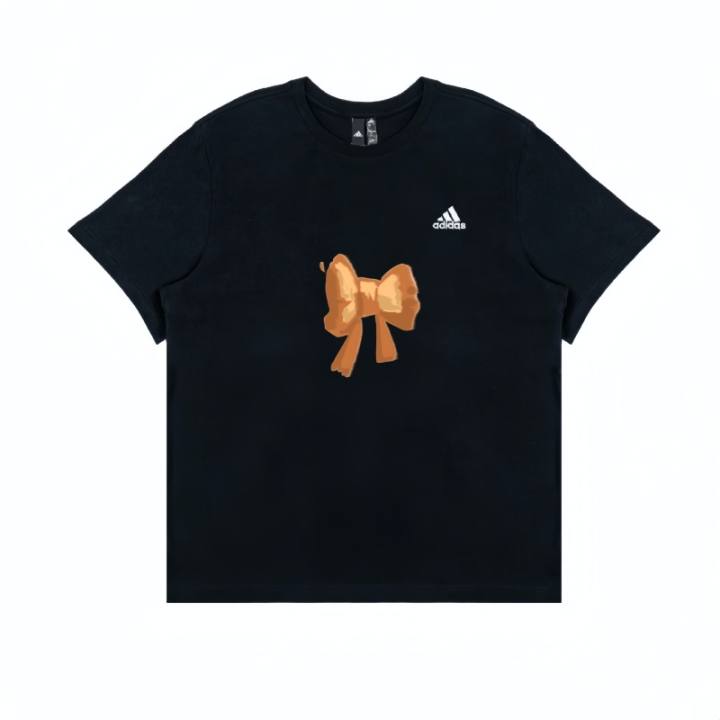Adidas Adidas T Shirts Unisex Black Crew Neck Moderate Straight Fit