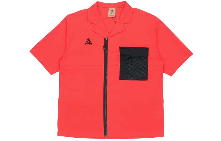 Nike Nike ACG Shirts Men's Red Cuban Collar Moderate Other