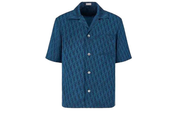DIOR DIOR Oblique Jacquard Short Sleeve Shirt