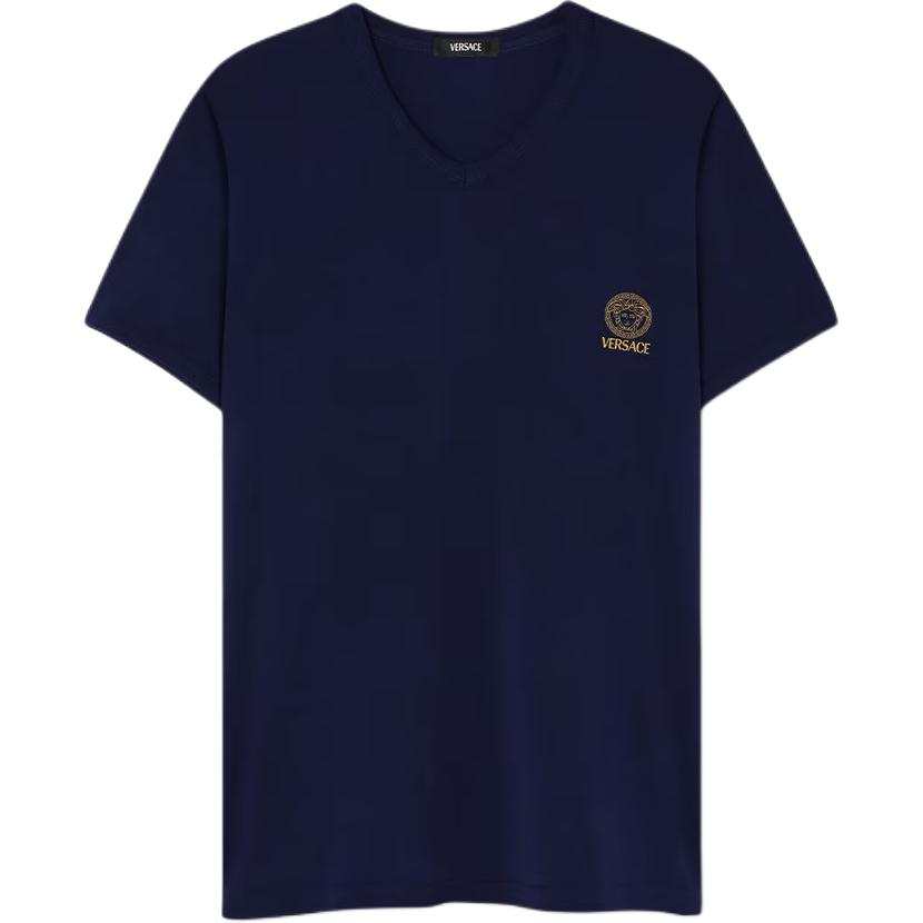 VERSACE VERSACE Short Sleeved V Neck T Shirt