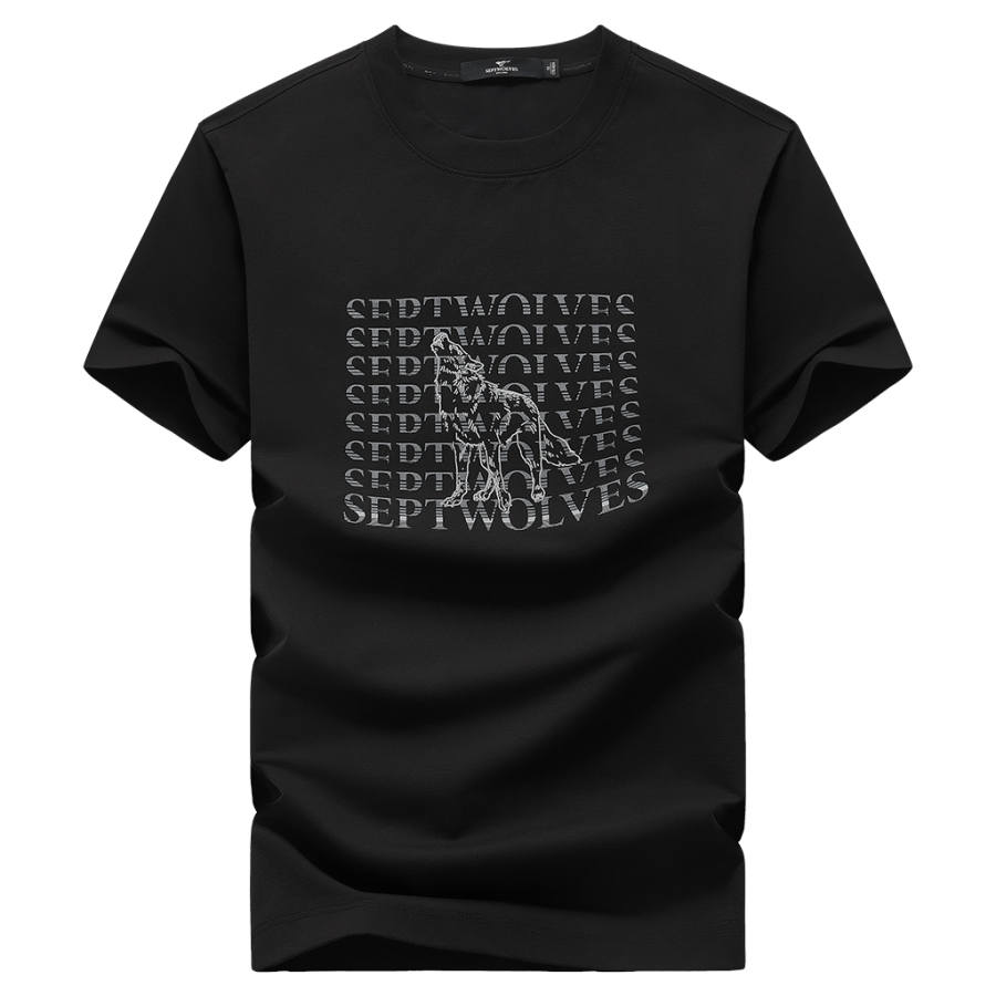 SEPTWOLVES T Shirts Unisex Crew Neck Straight Fit