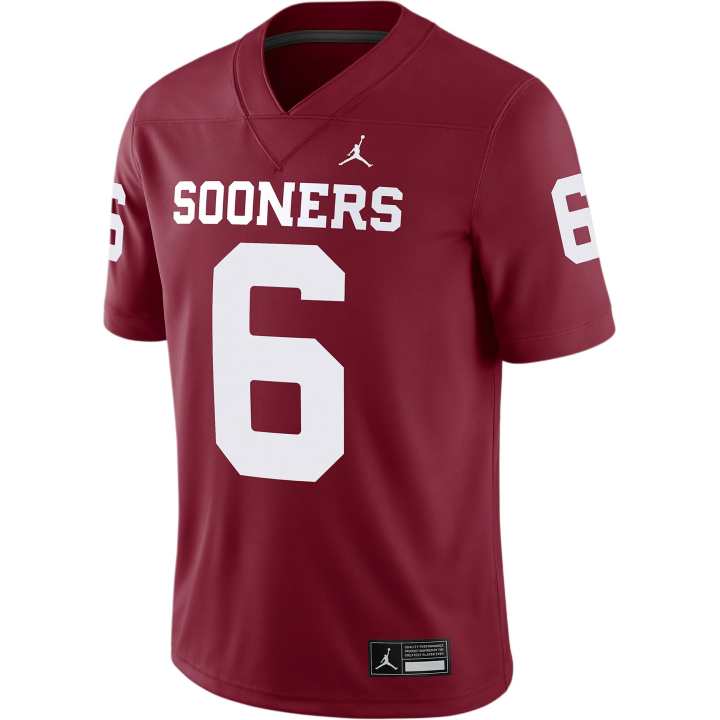 Jordan Jordan Baker Mayfield Oklahoma Men’s Nike Dri-FIT College Game Jersey