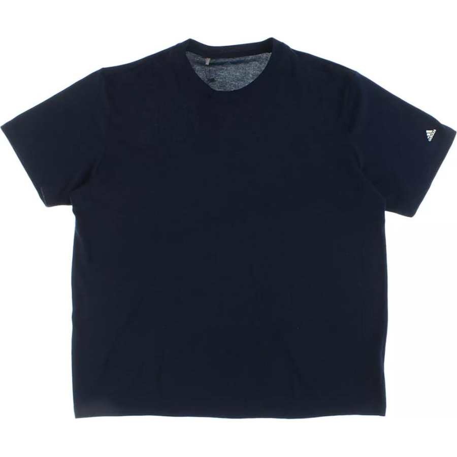 Adidas Adidas T Shirts Men's Blue Crew Neck Moderate Straight Fit