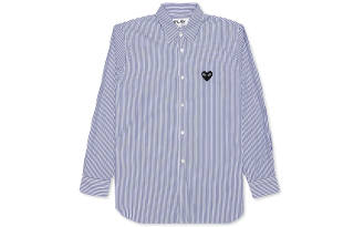 CDG Play Shirts Men's Pointed Collar Moderate Shirt