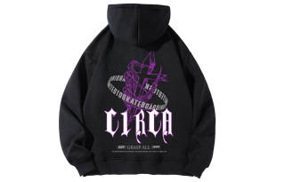C1RCA American Luxury Streetwear Vintage Cross Letter Logo Print Sweatshirt Unisex