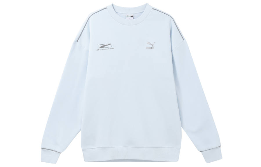 PUMA Sweatshirts Men's Blue Crew Neck Moderate Other