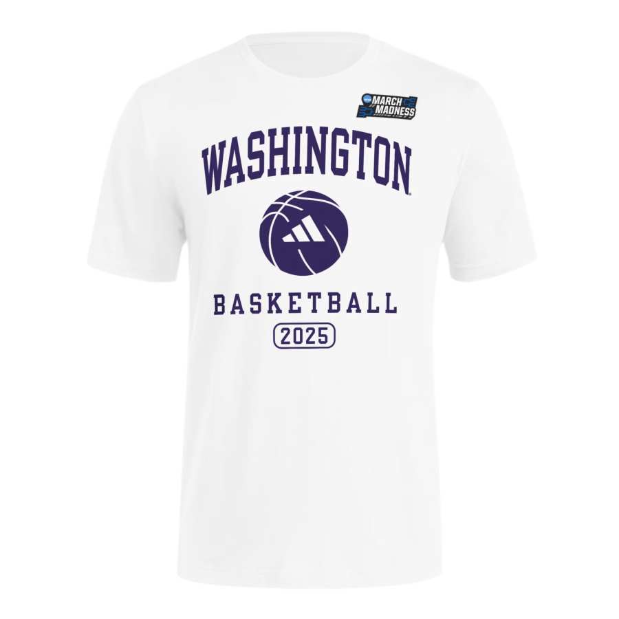 Adidas Adidas Free Shipping With AdiClub Washington March Madness Basketball Shirt
