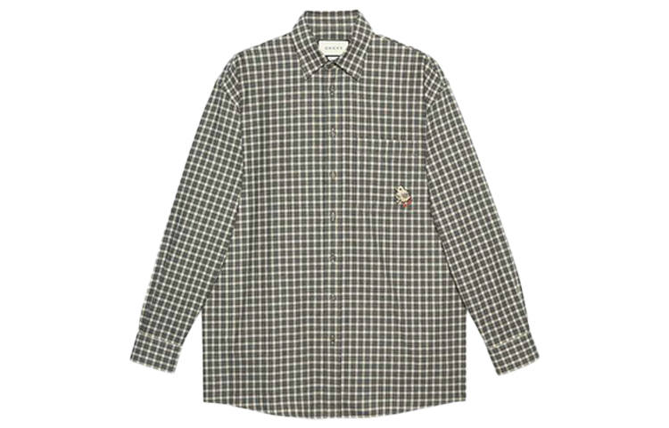 GUCCI 【Runway】oversized checked shirt