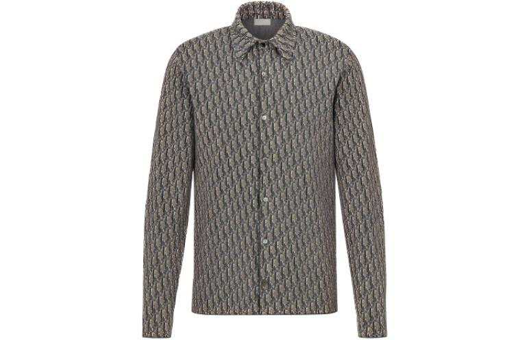 DIOR DIOR All Over Oblique Button Down Shirt