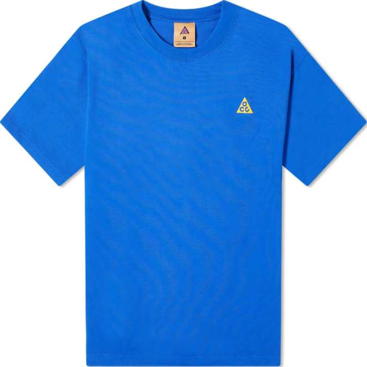 Nike Nike T Shirts Men's Blue Crew Neck Moderate Straight Fit