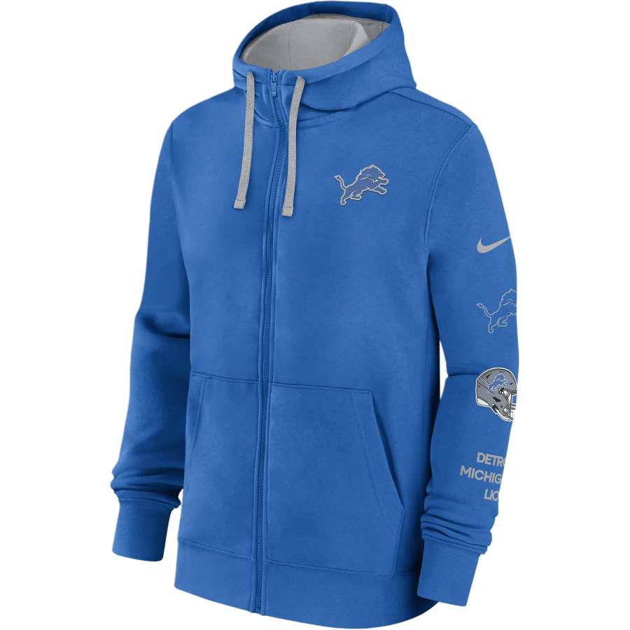 Nike Nike Detroit Lions Club Men's Nike Nfl Full Zip Hoodie