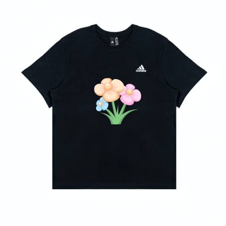 Adidas Adidas T Shirts Unisex Black Crew Neck Moderate Straight Fit