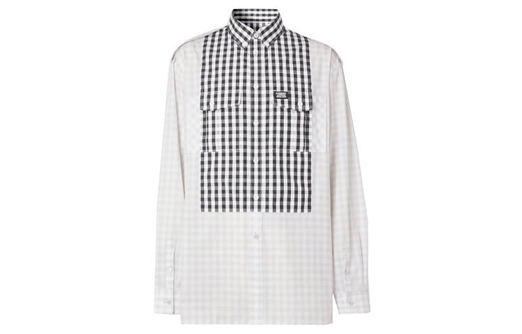 Burberry Shirt Men's Light Gravel Gray