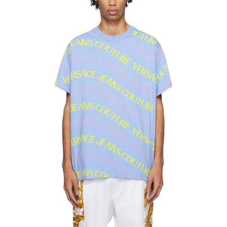 VERSACE JEANS COUTURE T Shirt Men's Light Blue