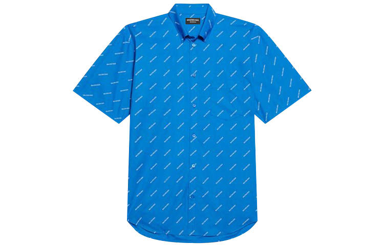 Balenciaga All Over Logo S/S Shirt