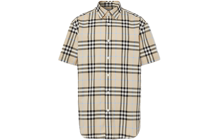Burberry SS21 Shirt Men's Light Almond Color