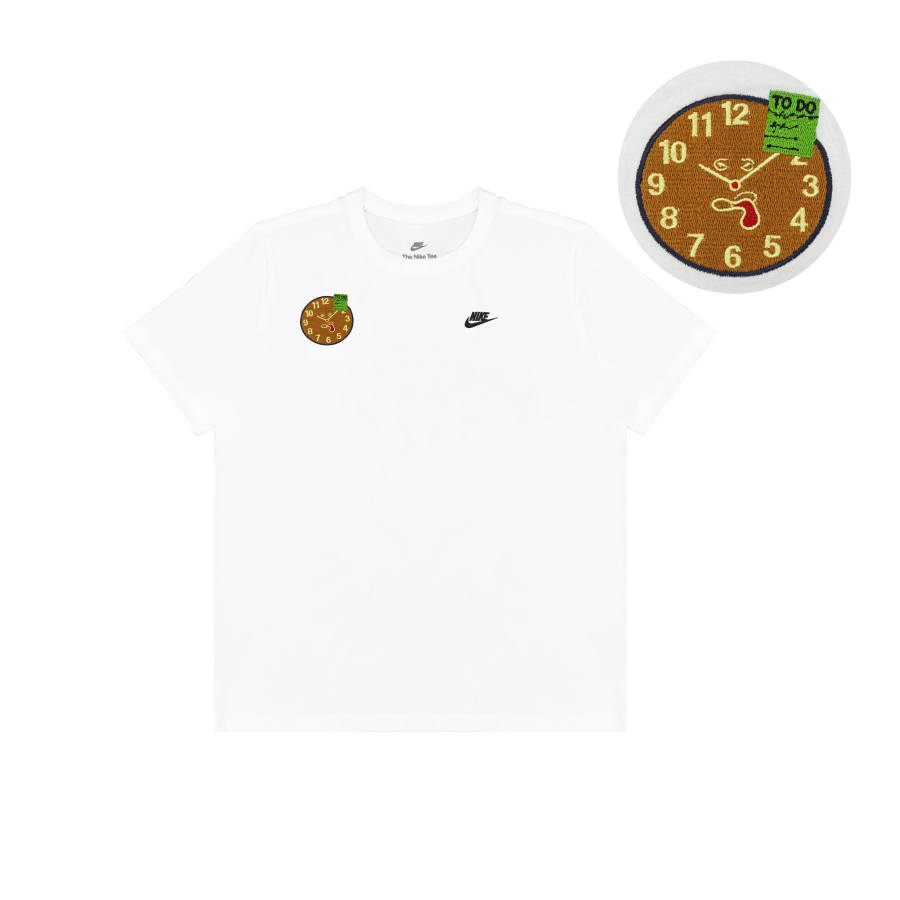Nike Nike Local Star Alarm Clock Embroidery T Shirt Unisex White