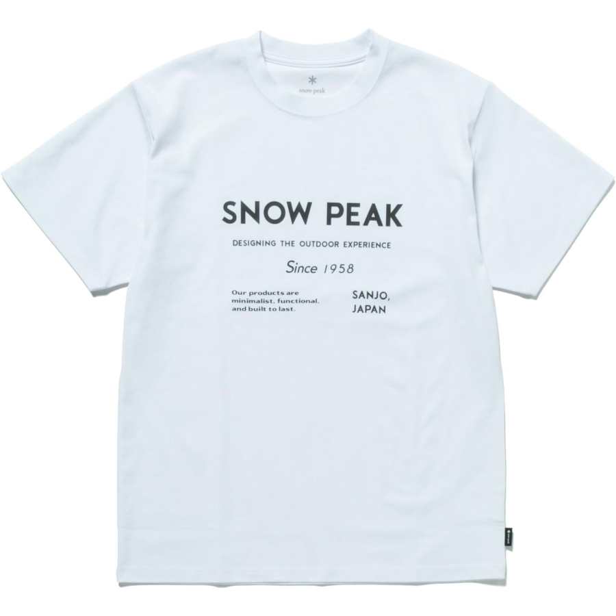 Snow Peak T Shirts Unisex Crew Neck Moderate Straight Fit