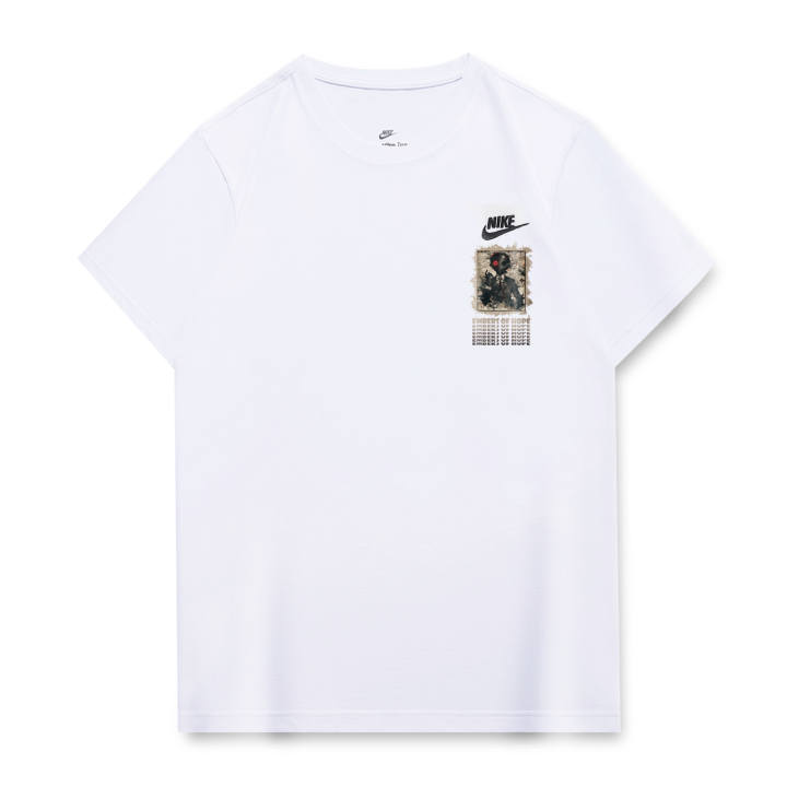 Nike Nike T Shirts Unisex White Crew Neck Moderate Straight Fit