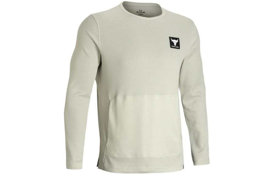 Under Armour Project Rock Sweatshirt Men's Pink Silt Gray