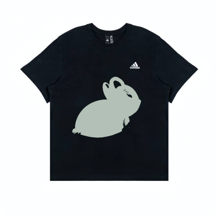 Adidas Adidas T Shirts Unisex Black Crew Neck Moderate