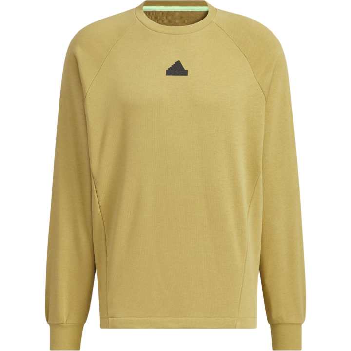 Adidas Adidas TECH RAIN CREW SWEATSHIRT Men's Khaki Brown