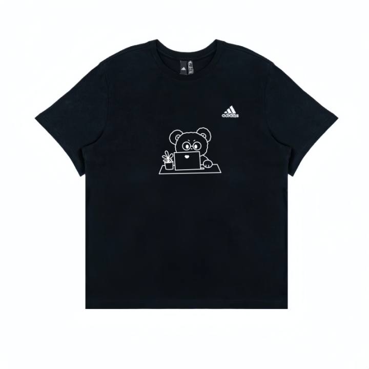 Adidas Adidas T Shirts Unisex Black Crew Neck Moderate