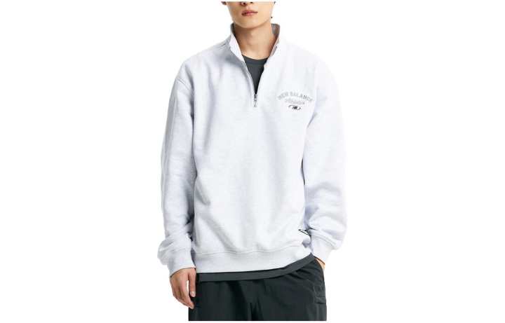 New Balance New Balance Sweatshirts Men's Gray Stand Collar Moderate Other