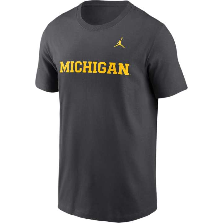 Jordan JORDAN Michigan Wolverines Primetime Wordmark Men's Nike College T-Shirt
