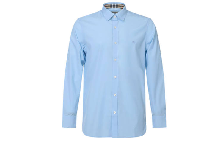 Burberry Shirt Men's Light Blue