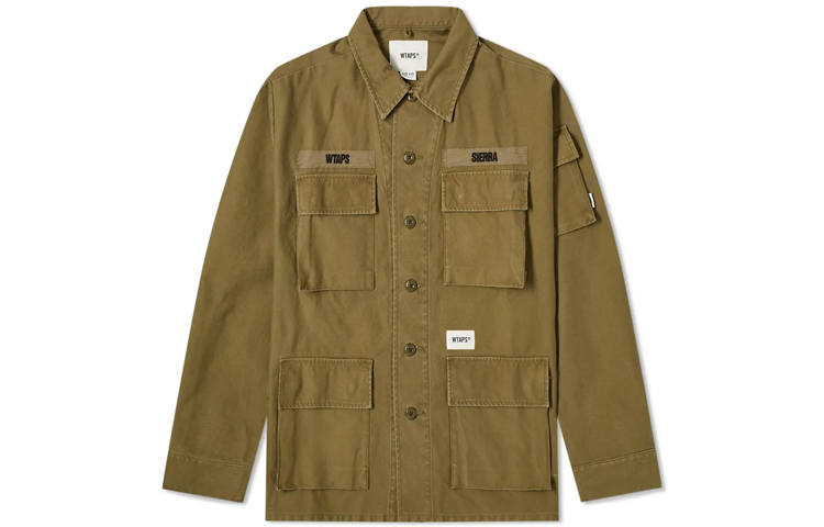 WTAPS WTAPS Shirts Unisex Polo Collar Moderate Shirt