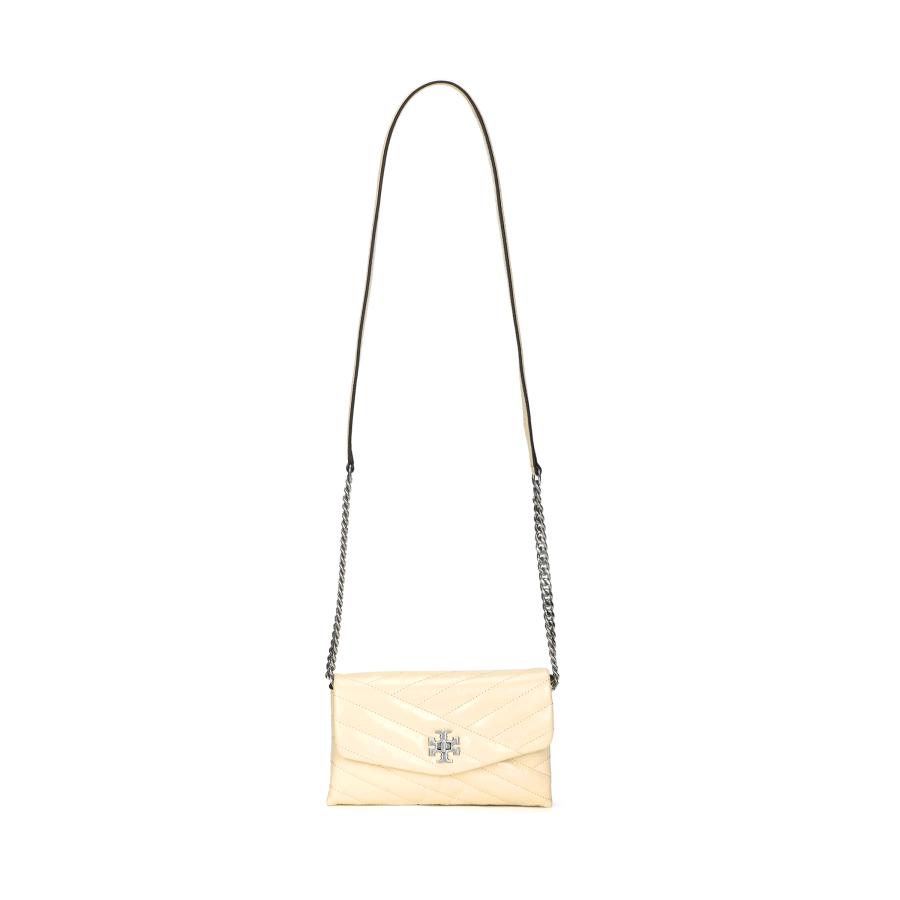 TORY BURCH Kira Sheepskin Shoulder Bag, Crossbody Bag Mini Women's Yellow